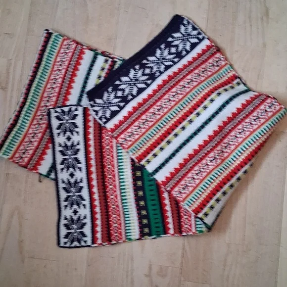 Aerie Knit Fair Isle Scarf - Picture 2 of 3